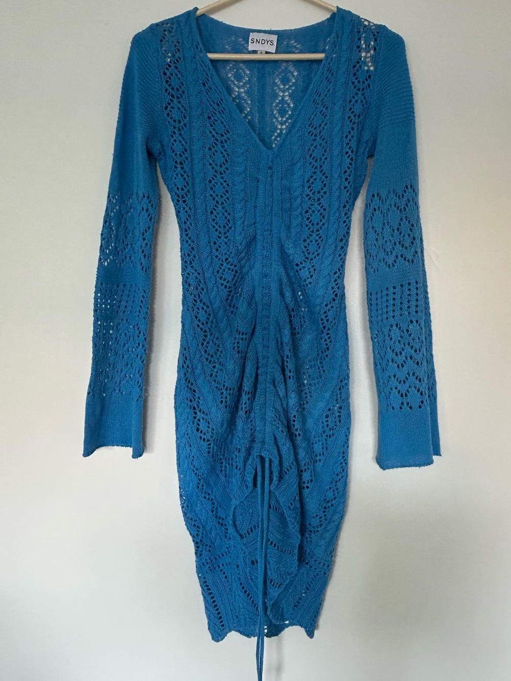 SNDYS Fate mini dress Blue Sz S - Picture 4 of 16